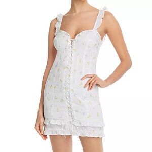 ForLove&Lemons Azalea Cotton Eyelet Mini Dress